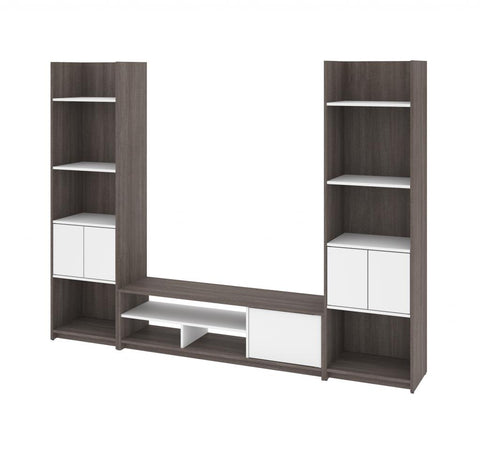 TV Stand with 2 Shelving Units