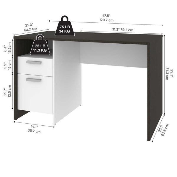 48W Small Computer Desk