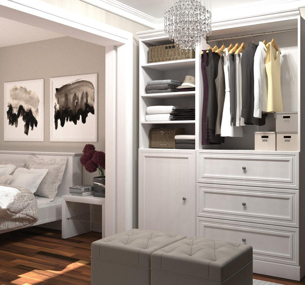 61W Closet Organizer System with Doors