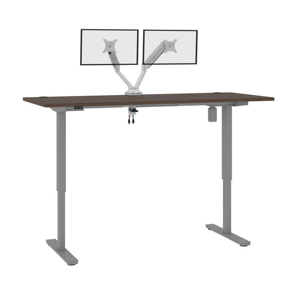 72W x 30D Standing Desk with Dual Monitor Arm