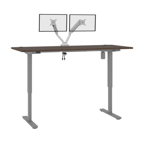 72W x 30D Standing Desk with Dual Monitor Arm