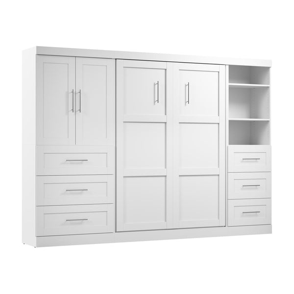 Full Murphy Bed with Open and Concealed Storage (120W)