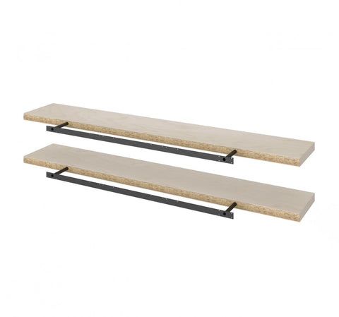 Set of 72W x 12D Floating Shelves