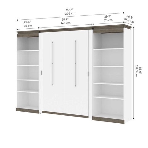 Full Murphy Bed with Shelves (120W)