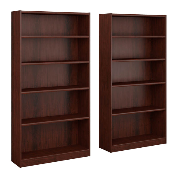 5 Shelf Bookcase Set of 2