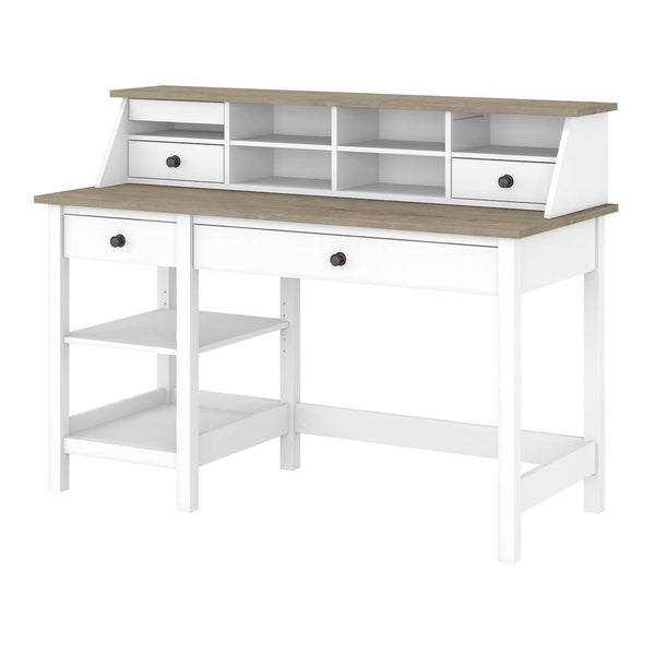 54W Computer Desk with Shelves and Desktop Organizer