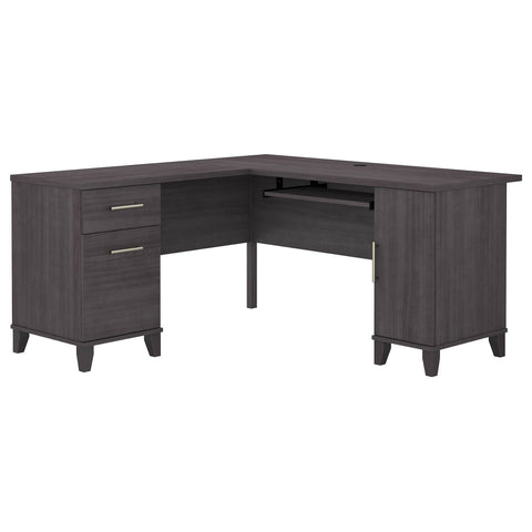 60W L Shaped Desk with Storage