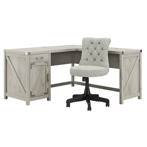 60W L Shaped Desk and Chair Set