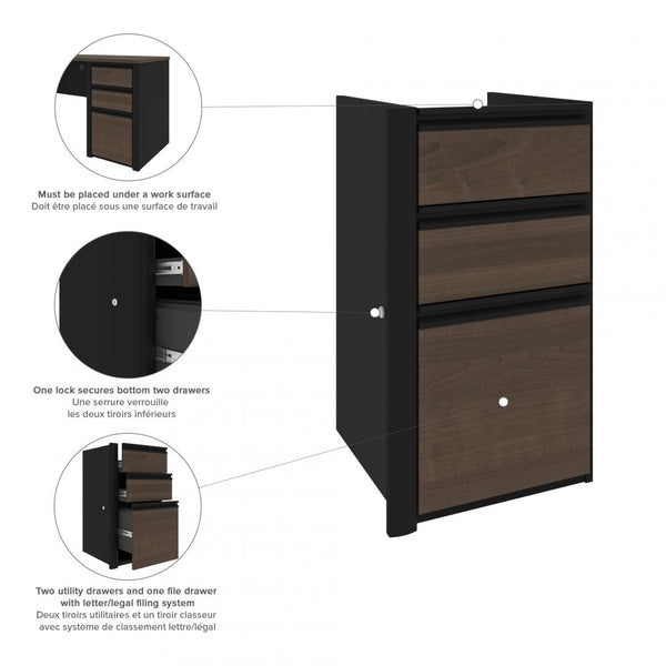 Add-On 3 Drawer Pedestal