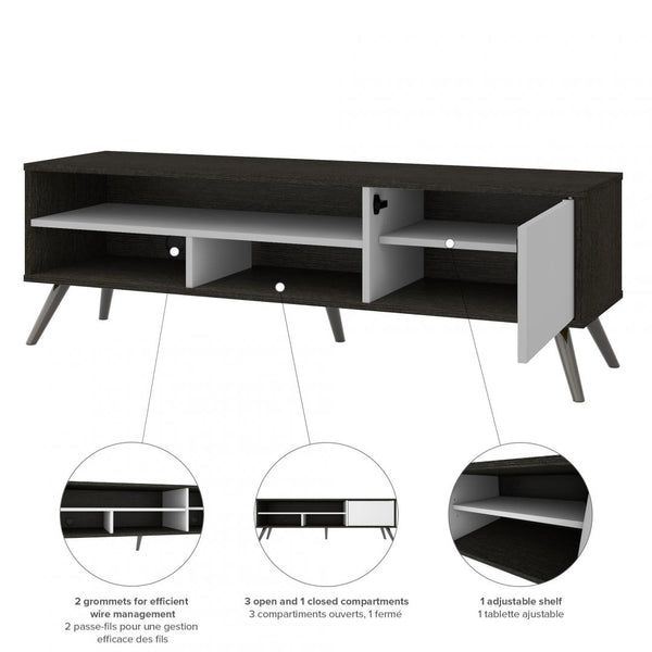 54W TV Stand with Metal Legs for 60 inch TV