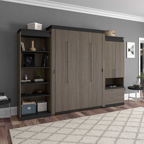 Queen Murphy Bed with Multifunctional Storage (125W)