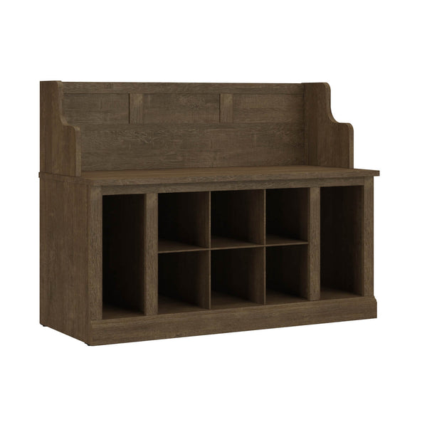 40W Entryway Bench with Shelves