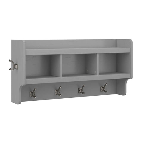 40W Wall Mounted Coat Rack with Shelf