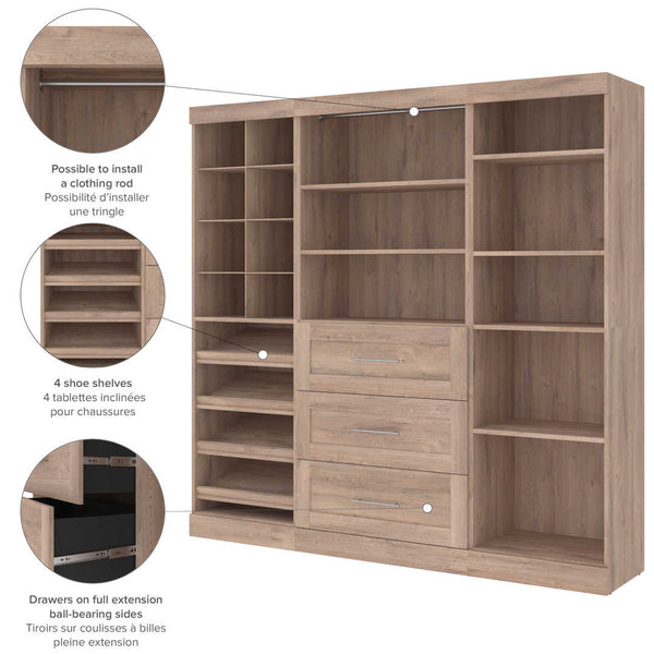 86W Closet Organizer System