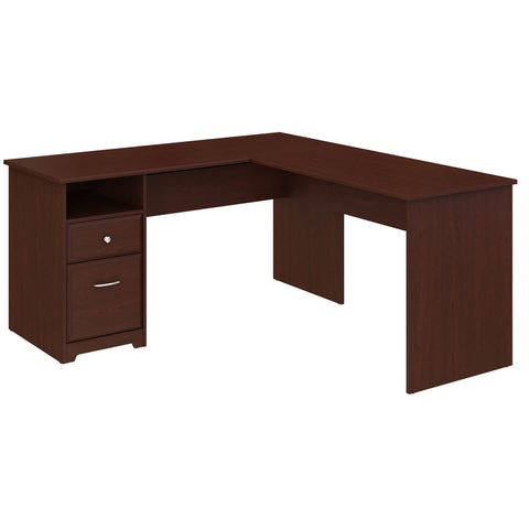 60W L Shaped Computer Desk with Drawers