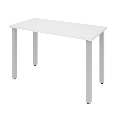 48W Table Desk with Square Metal Legs