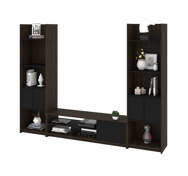 TV Stand with 2 Shelving Units