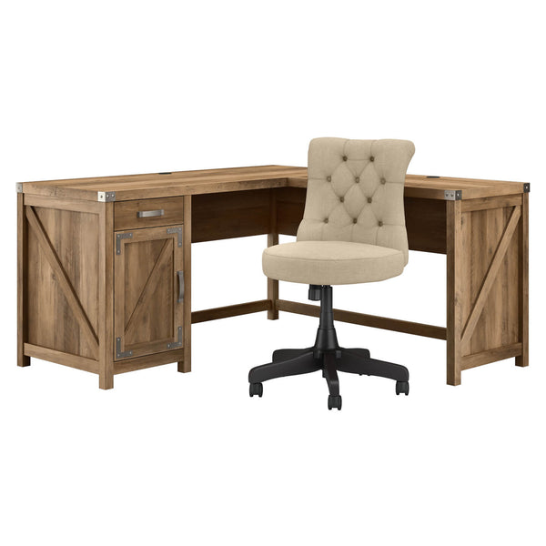 60W L Shaped Desk and Chair Set