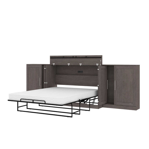 Queen Cabinet Bed with Mattress and two 36″ Storage Units