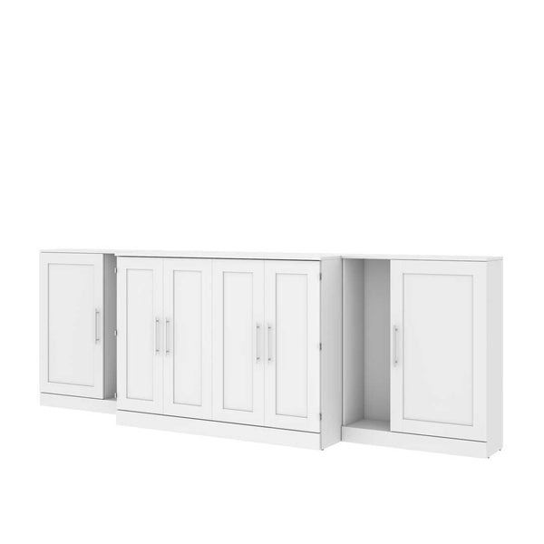 Full Cabinet Bed with Mattress and Storage Cabinets (133W)