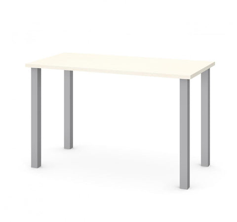 48W Table Desk with Square Metal Legs