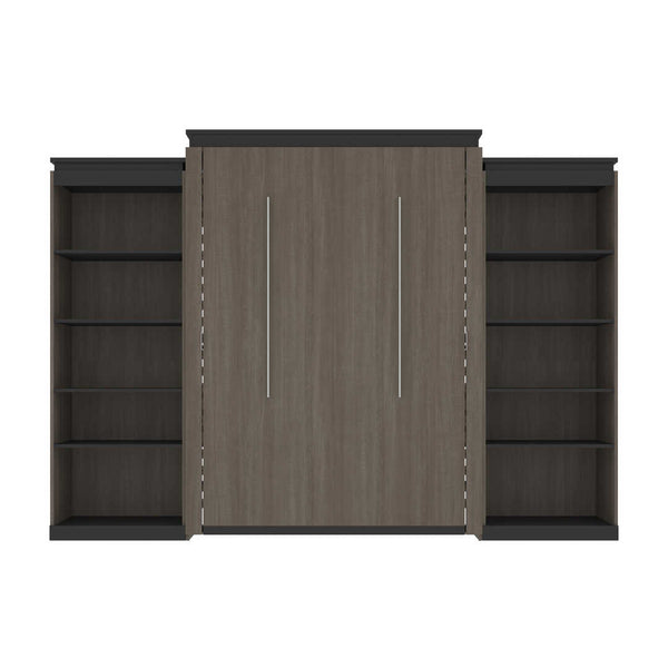 Queen Murphy Bed with Shelves (126W)