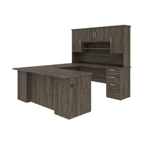 71W U or L-Shaped Executive Desk with Hutch