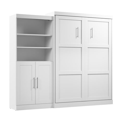 Queen Murphy Bed and Closet Organizer with Doors (101W)