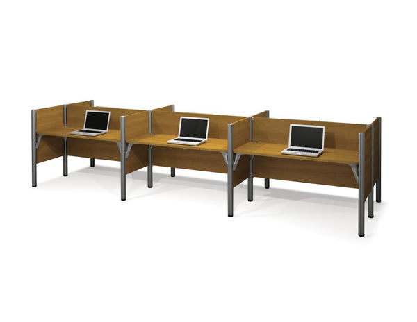 6-Person Office Cubicles with Low Privacy Panels