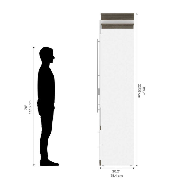 Queen Murphy Bed with Multifunctional Storage (125W)