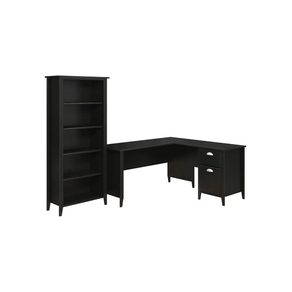 60W L Shaped Desk and Bookcase