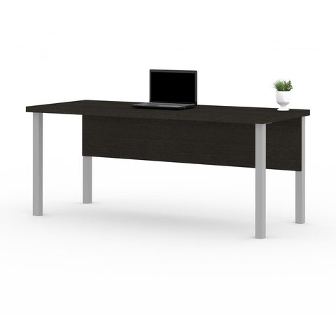 72W Table Desk with Square Metal Legs