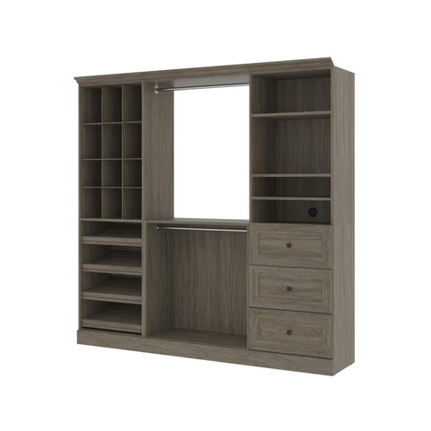 86W Closet Organization System with Drawers