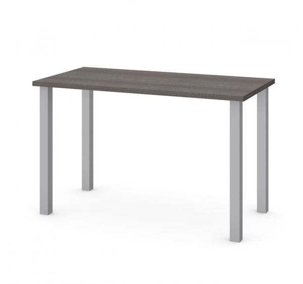 48W Table Desk with Square Metal Legs