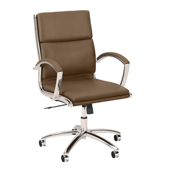 Mid Back Leather Executive Office Chair