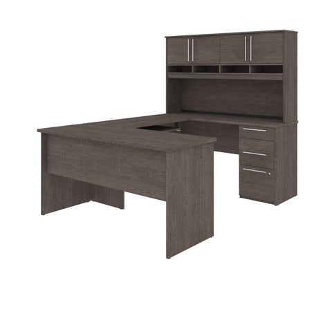 U or L-Shaped Desk with Hutch