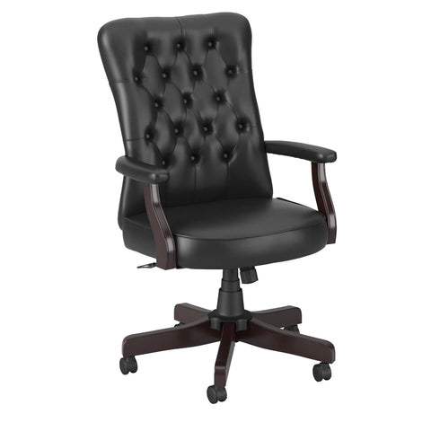 High Back Tufted Office Chair with Arms