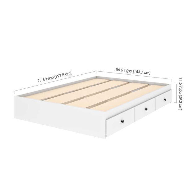 57W Full Platform Storage Bed