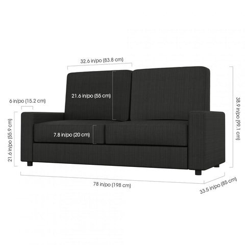 Sofa for Queen Murphy Bed (no backrest)