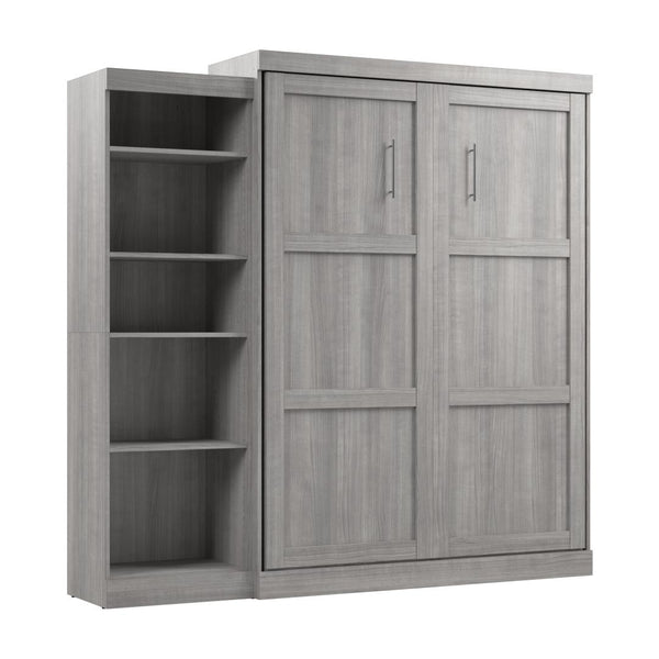 Queen Murphy Bed with Shelving Unit (90W)