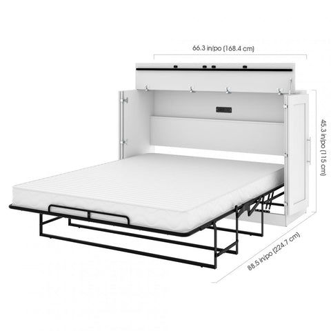 66W Queen Cabinet Bed with Mattress