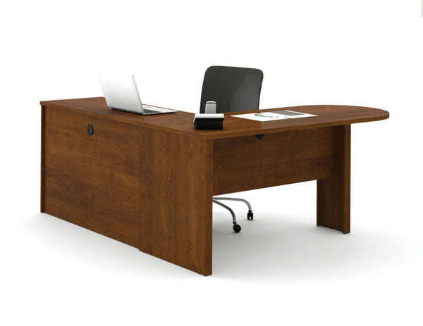 L-Shaped Desk with Pedestal