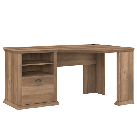 60W Corner Desk with Storage