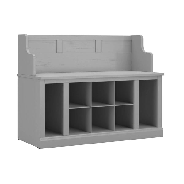 40W Entryway Bench with Shelves