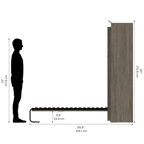 Full Murphy Bed with Shelves (89W)