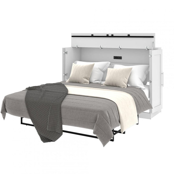 66W Queen Cabinet Bed with Mattress