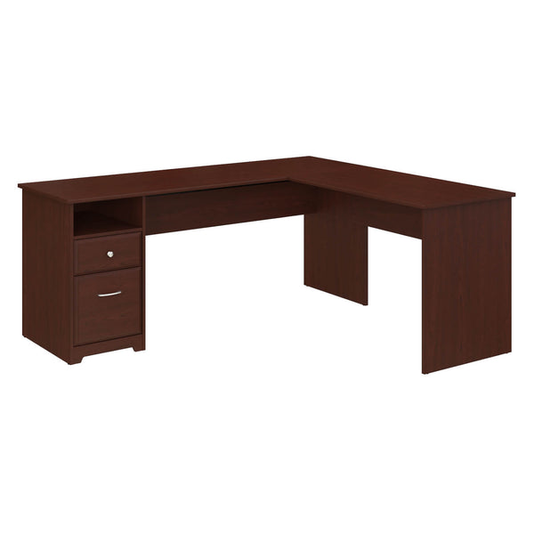 72W L Shaped Computer Desk with Drawers