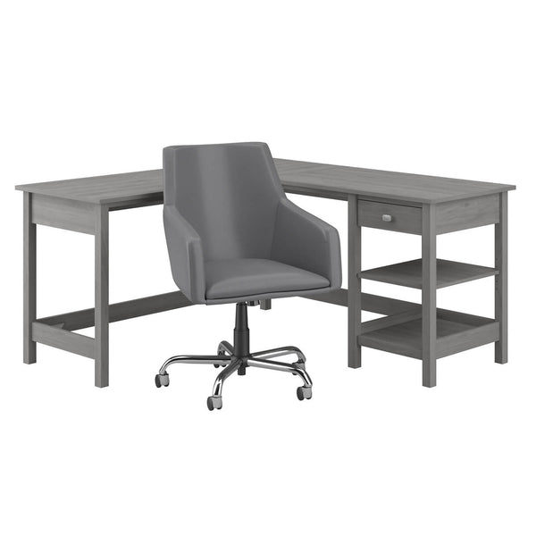 60W L Shaped Computer Desk and Chair Set