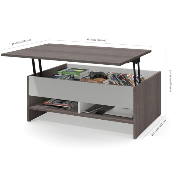 2-Piece set including a lift-top coffee table and a TV stand