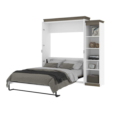 Queen Murphy Bed with Shelves (87W)